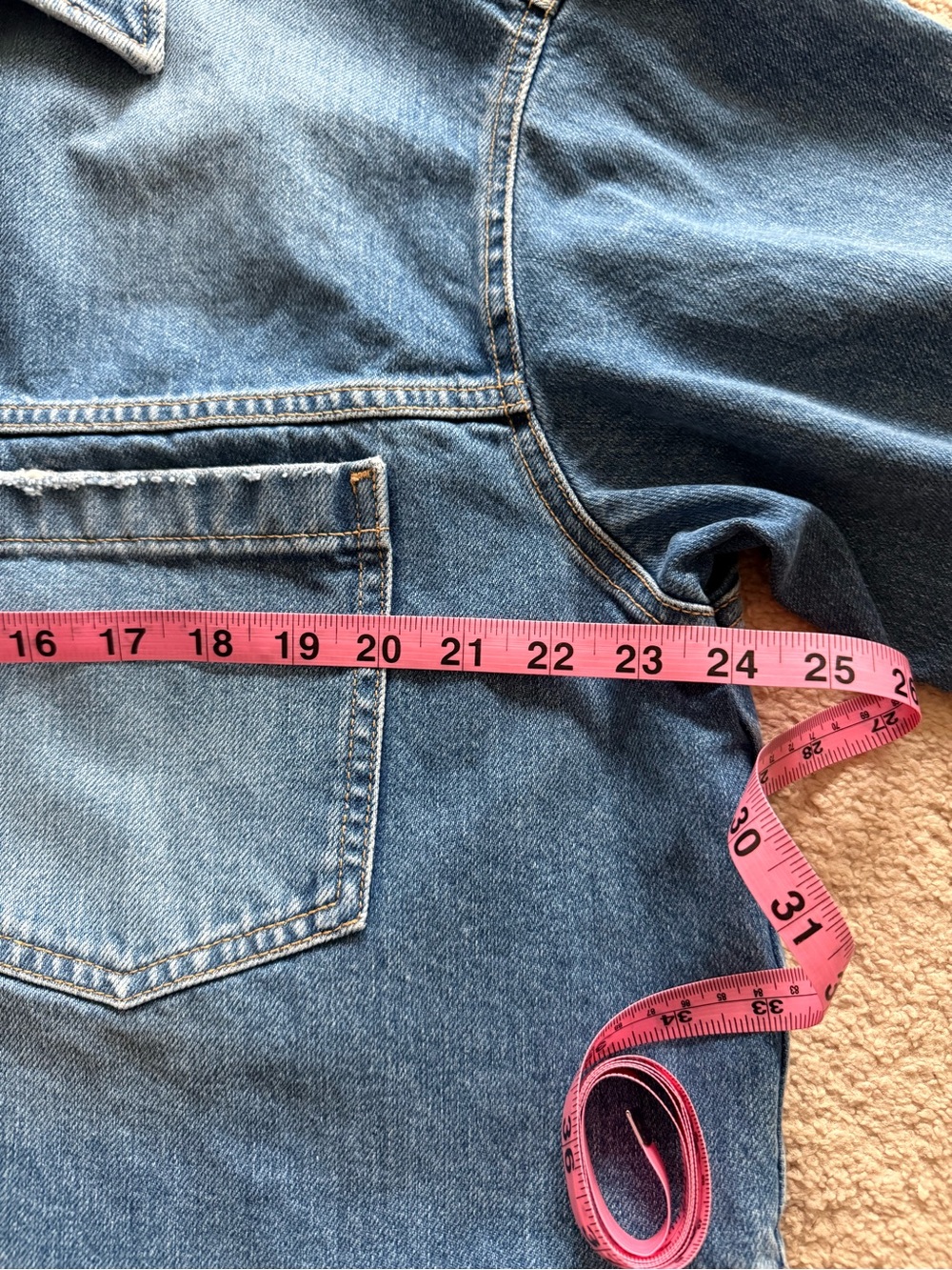 H&M Light Blue Denim Shirt with Button Detail - Picture 6 of 8